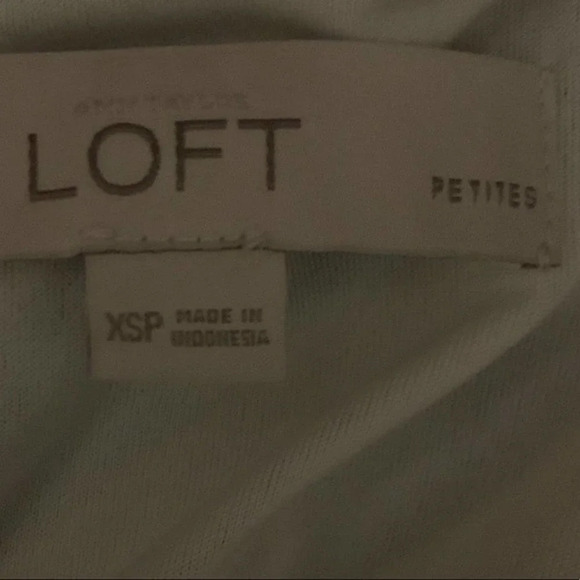 LOFT | Striped A-line Keyhole Dress XSP - Picture 4 of 7